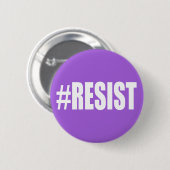 BADGE ROND 5 CM #RESIST (Devant & derrière)