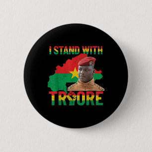 Badge Rond 5 Cm Résistance Afrique Thomas Sankara Burkina Faso Ibr