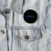 Badge Rond 5 Cm Résistance au code Morse subtil F T 8647 Féministe (En situation)