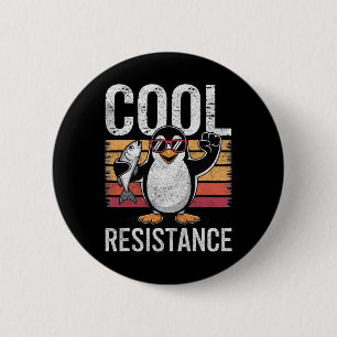 Badge Rond 5 Cm Résistance Cool subtile Tarifs de pingouin protest