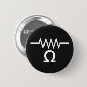 Badge Rond 5 Cm Résistance dans les ohms (Devant & derrière)