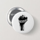 Badge Rond 5 Cm Résiste Avec Un Poing (Devant & derrière)