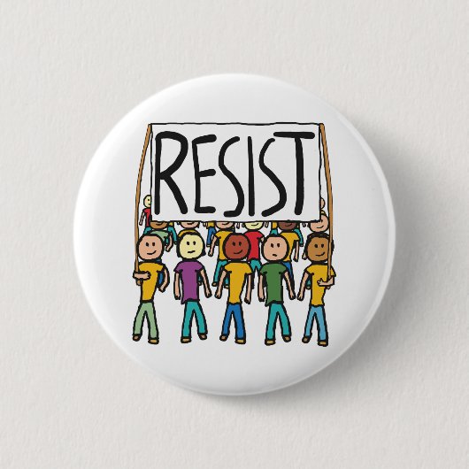 Badge Rond 5 Cm Résister (Devant)