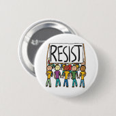Badge Rond 5 Cm Résister (Devant & derrière)