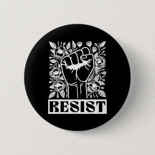 Badge Rond 5 Cm Résister à l'activisme politique anti Trump