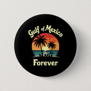 Badge Rond 5 Cm Résister À Trump Golfe Du Mexique Pour Toujours