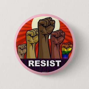 BADGE ROND 5 CM RÉSISTEZ