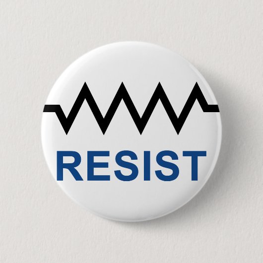 Badge Rond 5 Cm Résistez (Devant)