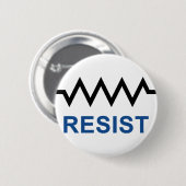 Badge Rond 5 Cm Résistez (Devant & derrière)