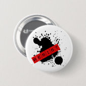 Badge Rond 5 Cm RÉSISTEZ à la conception rebelle (Devant & derrière)