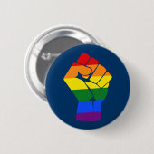 Badge Rond 5 Cm #Résistez à la contestation de l'arc-en-ciel LGBT (Devant & derrière)