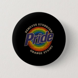 Badge Rond 5 Cm Résistez à Trump, enlevez les taches orange tenace