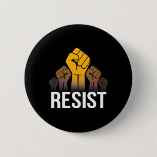 Badge Rond 5 Cm Résistez. Anti Trump #resist