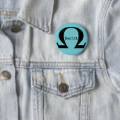 Badge Rond 5 Cm Résistez au bouton (En situation)