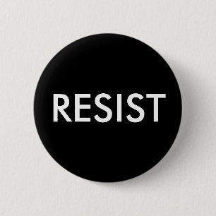 Badge Rond 5 Cm "RÉSISTEZ" au bouton