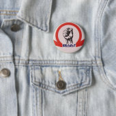 Badge Rond 5 Cm Résistez au bouton (En situation)