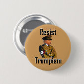 Badge Rond 5 Cm résistez au trumpism (Devant & derrière)