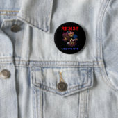 Badge Rond 5 Cm Résistez comme c'est 1776 (En situation)