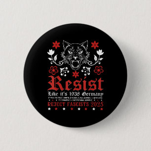 Badge Rond 5 Cm Résistez Comme Son Allemagne Retro Vintage 1938