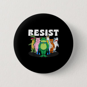 Badge Rond 5 Cm Résistez Pas De Roi Portland Costume De Grenouille