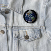 Badge Rond 5 Cm Respectez la terre (En situation)