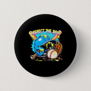 Badge Rond 5 Cm Respectez Le Casque De Casque De Bat Des Garçons D