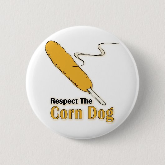 Badge Rond 5 Cm Respectez Le Chien De Maïs ? (Devant)