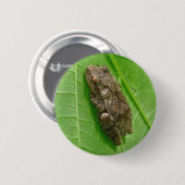 Badge Rond 5 Cm Ressort Peeper (Pseudacris crucifer) Treefrog Item (Devant & derrière)