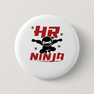 Badge Rond 5 Cm Ressources humaines Ninja