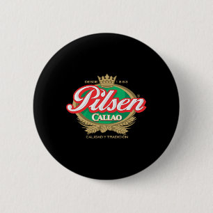 Badge Rond 5 Cm Restaurant Péruvien Pilsen Bière Callao Marque Pér