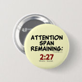 Badge Rond 5 Cm Reste de la période d'attention (beige) (Devant & derrière)