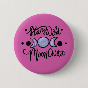 Badge Rond 5 Cm Reste sauvage MoonChild