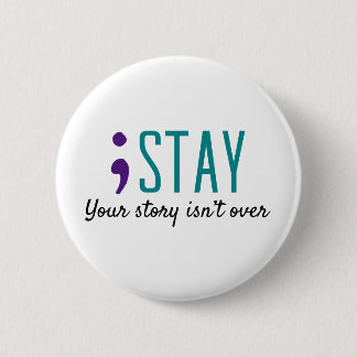 Badge Rond 5 Cm RESTER votre histoire n’est pas sur la pointe de l