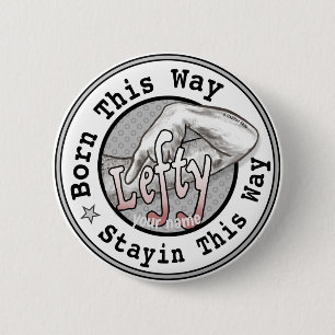 Badge Rond 5 Cm Restez à gauche à gauche
