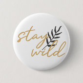 Badge Rond 5 Cm Restez à l'abri (Devant)