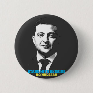 BADGE ROND 5 CM RESTEZ AVEC L'UKRAINE