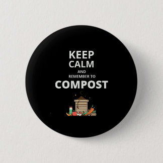 Badge Rond 5 Cm Restez calme et pensez à composer