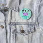 Badge Rond 5 Cm Restez Calme Sur La Gymnastique (En situation)