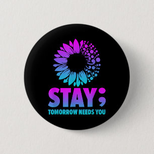 Badge Rond 5 Cm Restez Demain A Besoin De Vous Sensibilisation À L