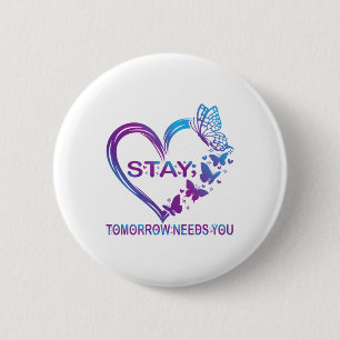 Badge Rond 5 Cm Restez Demain Besoin de vous Sensibilisation à la