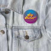 Badge Rond 5 Cm Restez humain (En situation)