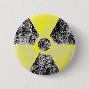 Badge Rond 5 Cm Retombées radioactives