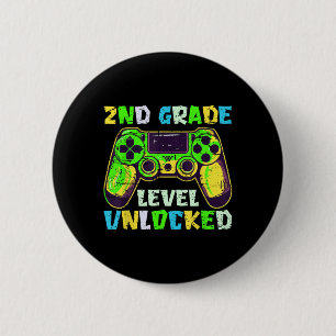 Badge Rond 5 Cm Retour à l'école 2e année garçons Joueur premier j
