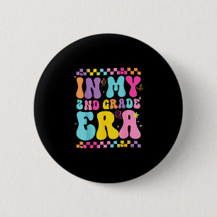 Badge Rond 5 Cm Retour à l'école en 2e année ère papillon