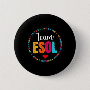 Badge Rond 5 Cm Retour à l'école Enseignants Étudiants d'équipage