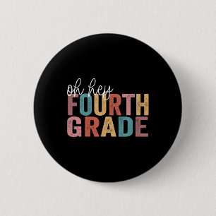 Badge Rond 5 Cm Retour à l'école Étudiants Enseignant Oh Hé 4ème Q