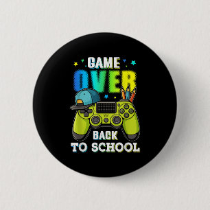 Badge Rond 5 Cm Retour À L'École Jeu Pour Garçon Enfants Joueurs G