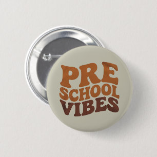 Badge Rond 5 Cm Retour à l'école Premier jour de pré-maternelle Gr