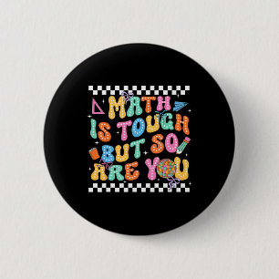Badge Rond 5 Cm Retour à l'école Prof de maths Les maths c'est dur