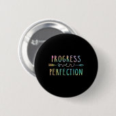 Badge Rond 5 Cm Retour À L'École Progrès Sur La Motivation De La P (Devant & derrière)